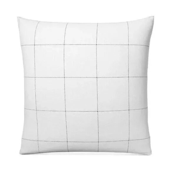 Charter Club Damask Designs Windowpane European Sham, Off white - Picture 1 of 7